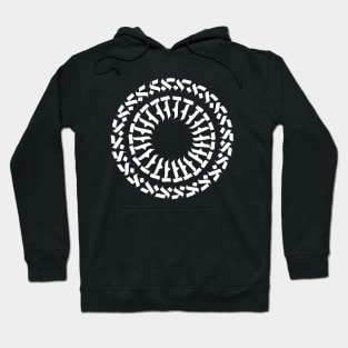 Abstract circular calligraphy Hoodie